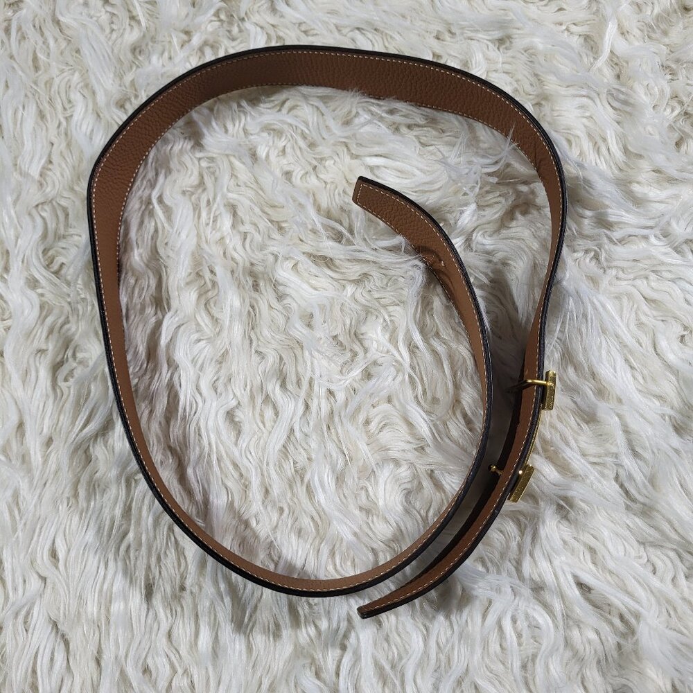Hermès Reversible Black/Brown Constance H Belt #85 Brushed Gold Buckle - Picture 4 of 12